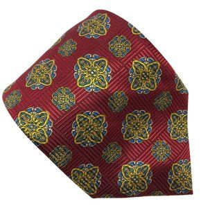 Jos. A. Banks Mens Necktie Red Blue Abstract
